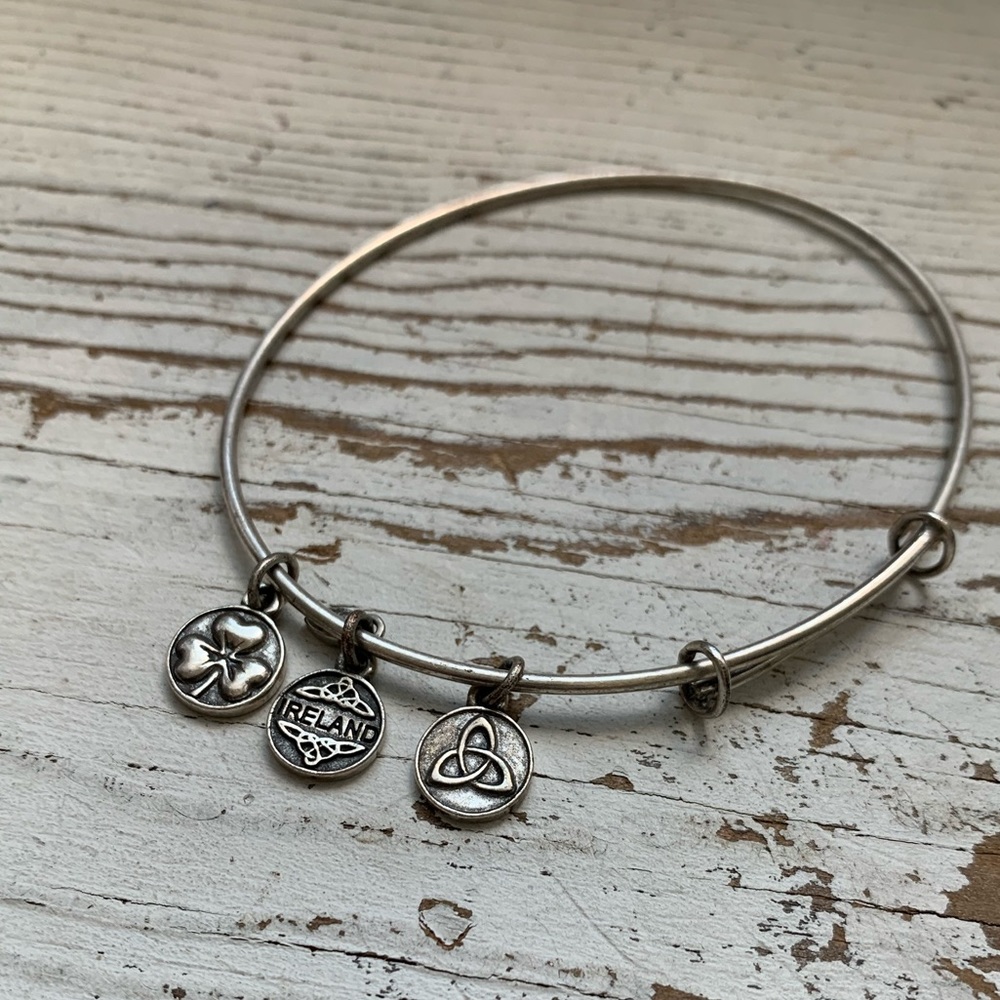 Alex and Ani Ireland metal bangle bracelet